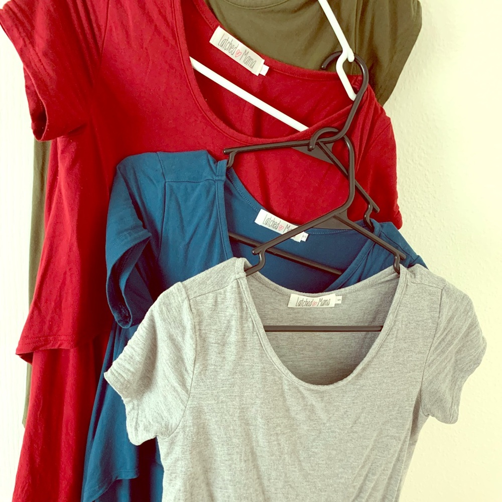Latched Mama Nursing 4 Top Bundle! Size S